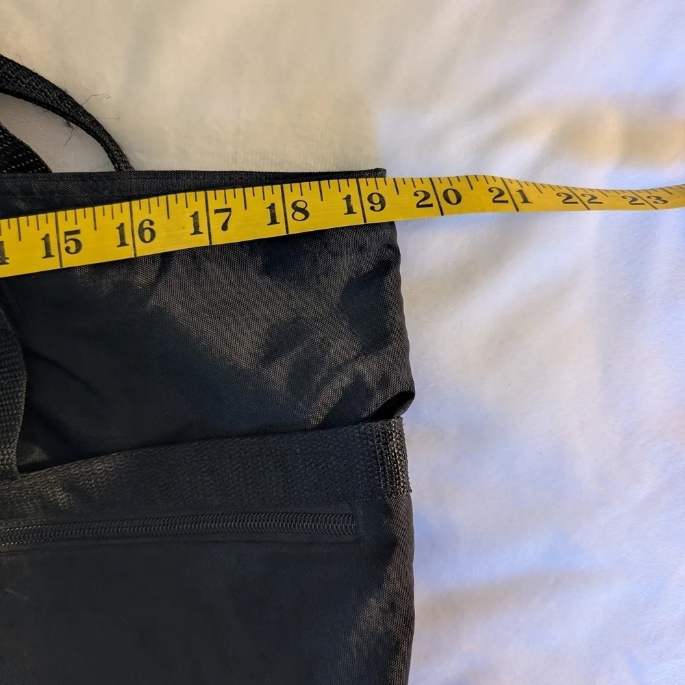 Vintage Disney Black Tote Bag with Colorful Logo